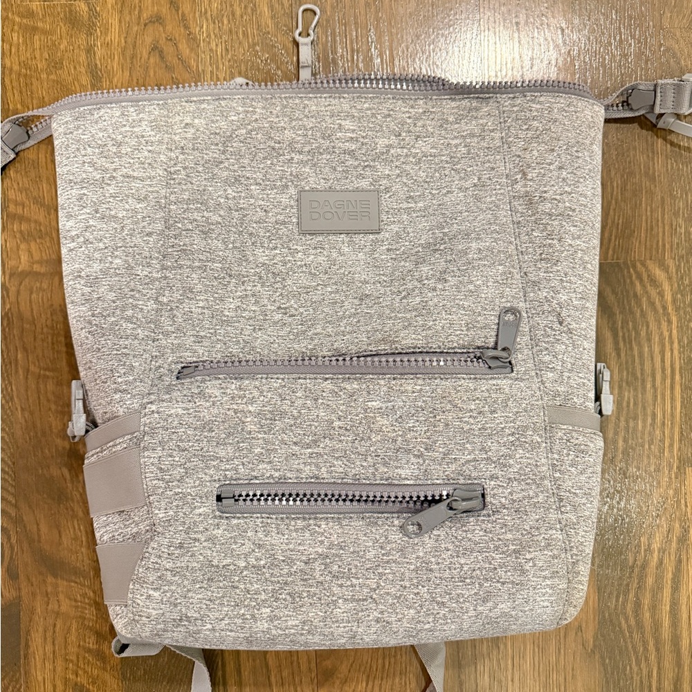 Dagne Dover Heather Taupe Convertible Baby Bag